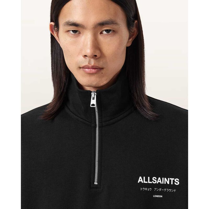 AllSaints Underground Half Zip Sweatshirt image number 2